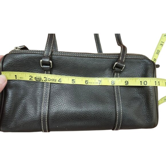 Dooney & Bourke Brown Pebbled Leather Shoulder Bag - Picture 11 of 16